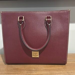Dooney & Bourke Brown Tote with Sturdy Handles and Elegant Design